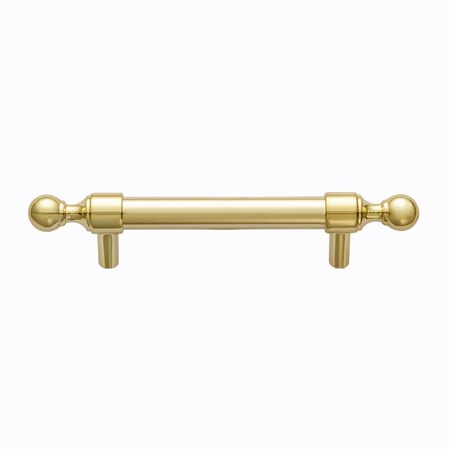 Utopia Alley 3.75 in. Center to Center Zinc Cabinet Pull, Polished Gold HW388GD